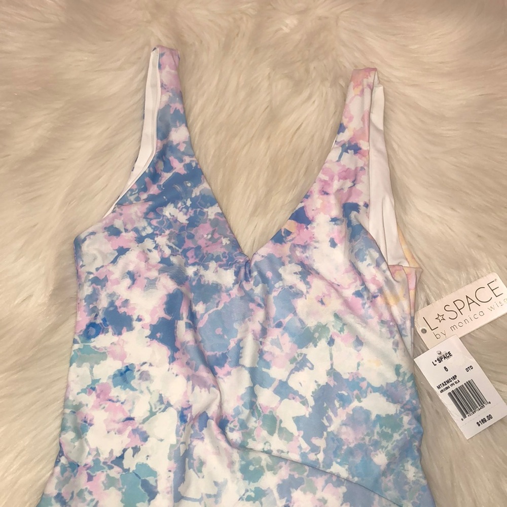 L*Space Arizona Tie Dye One Piece Swimsuit Sz 6/S - Picture 9 of 11